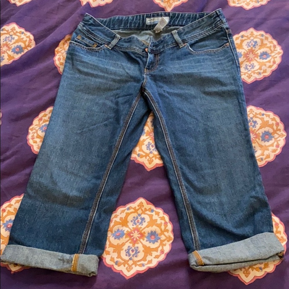 Old Navy Maternity Crop Jeans